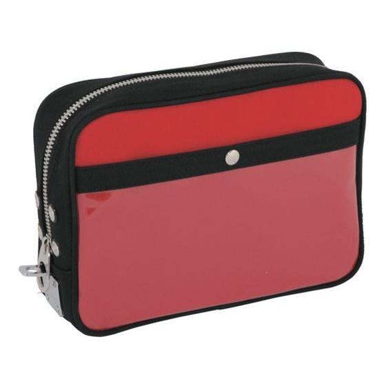 【お取り寄せ】SANEI 帆布メール用ポーチ(M)馬蹄錠金具付 赤 PM-U-02 ツールバッグ 工...