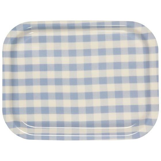 【お取り寄せ】橋本達之助工芸 Rトレー ミルキーチェック M ブルー(ノンスリップ加工) おしぼりト...