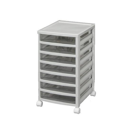 アイリスオーヤマ オフィスチェスト 浅型7段 OCE-S700R(245500) フロアケース Ａ４...