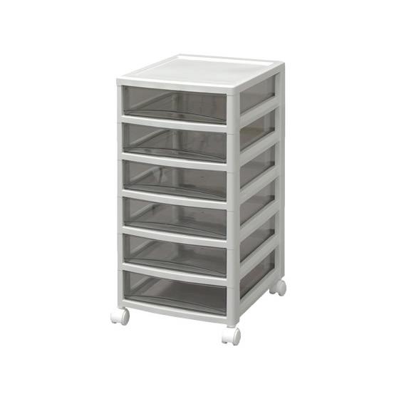 アイリスオーヤマ オフィスチェスト 中型6段 OCE-600R(245502) フロアケース Ａ４ ...