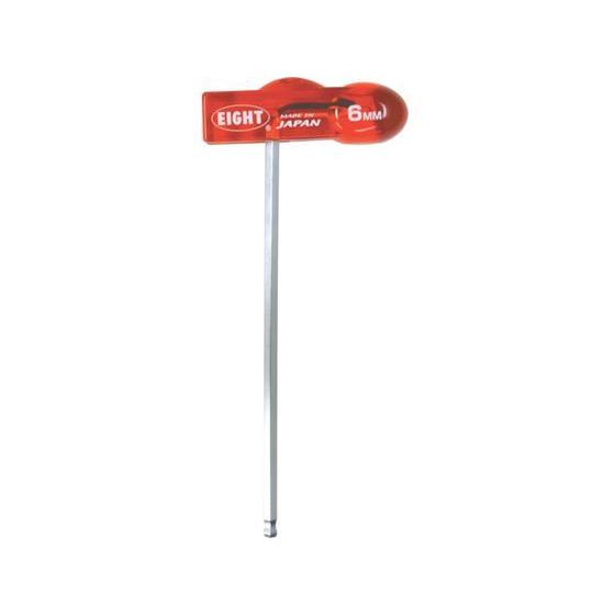 【お取り寄せ】エイト T型 六角棒スパナ テーパーヘッド 分離可能樹脂ハンドル WHH-6TL 六角...