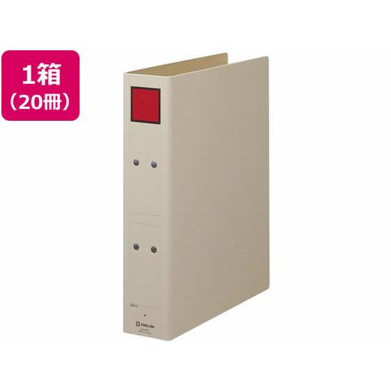 キングジム 保存ファイル A4タテ とじ厚50mm スクエア赤 20冊 Ａ４ 保存用ファイル パイプ...