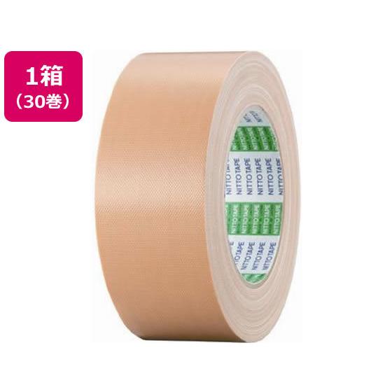 ニトムズ 布粘着テープNO.750 幅50mm×長さ25m 30巻 J5090 茶 黄土 布テープ ...