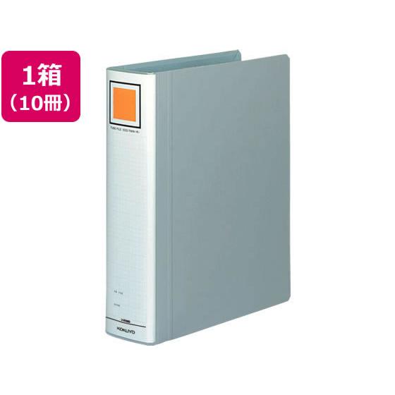 コクヨ チューブファイル〈エコツインR〉A4タテ とじ厚60mm シルバー 10冊 パイプファイル ...