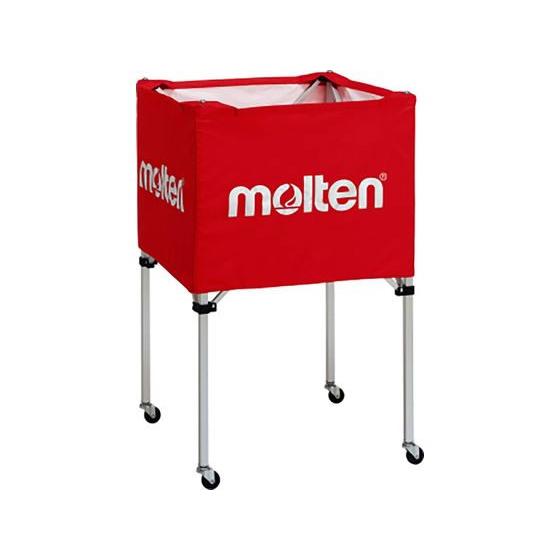 【お取り寄せ】モルテン 折りたたみ式ボールカゴ中 背高 赤 BK0023R