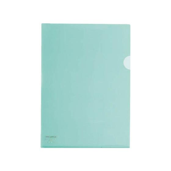 コクヨ クリヤーホルダー〈スーパークリヤー10〉B5 エメラルドグリーン 5冊 色柄付タイプ クリア...