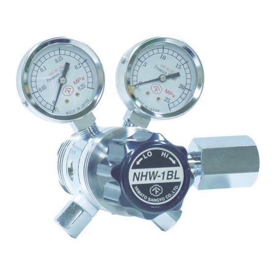 【お取り寄せ】ヤマト 分析機用フィン付二段微圧調整器 NHW-1BL NHW1BLTRC 溶接ガスホ...