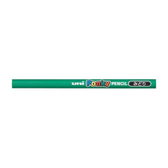 三菱鉛筆 ポンキーペンシル 単色 ミドリ 6本 K800.6
