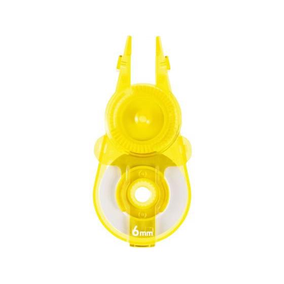 プラス ホワイパースライド交換テープ6mm イエロー WH-116R 49-559 詰替えカートリッ...