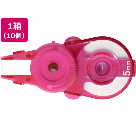 プラス ホワイパースライド交換テープ5mm ピンクWH-115R-10P 49-561 詰替えカート...