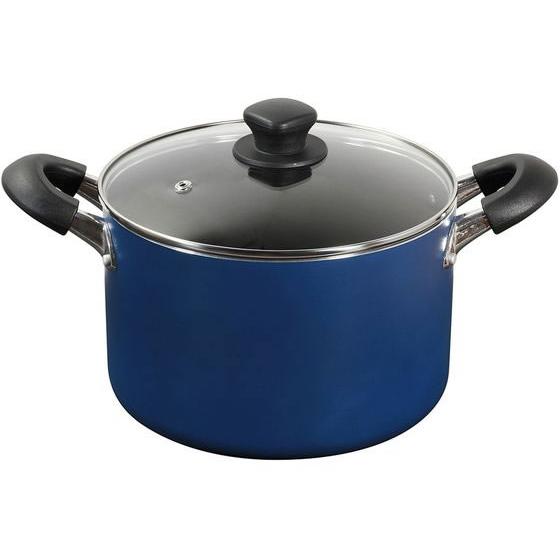 【お取り寄せ】LIV PLUS ベストコ 両手鍋 22cm キャセロール ブルー 極深 両手鍋 外輪...
