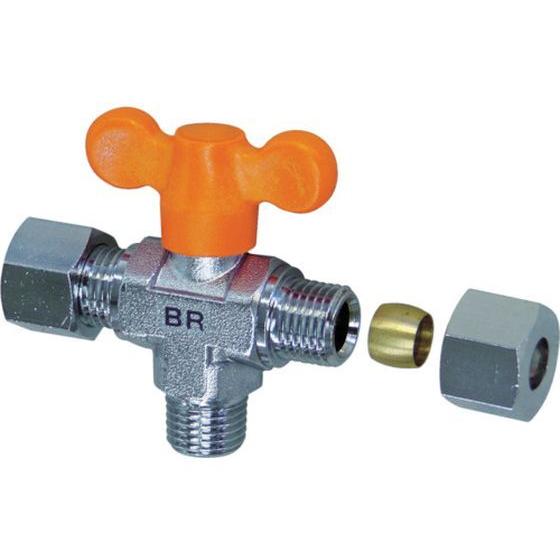 【お取り寄せ】ASOH エースボール 縦型三方弁 リングジョイント型 PT3／8×Φ10 BR-53...