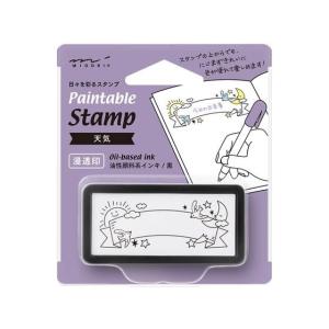 ミドリ(デザインフィル) スタンプ 浸透印 ハーフ 天気柄 35509006｜jetprice