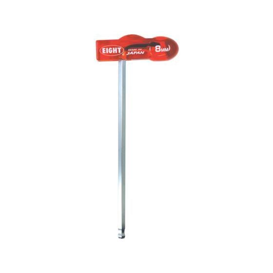 【お取り寄せ】エイト T型 六角棒スパナ テーパーヘッド 分離可能樹脂ハンドル WHH-8TL 六角...