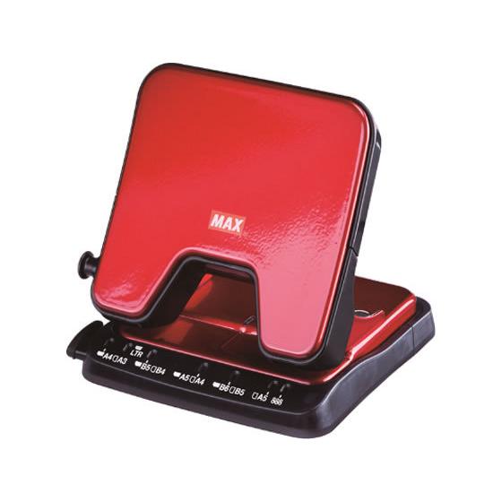 マックス 軽あけパンチ SCOOVA 35枚あけ レッド DP-35T／R 小型 中型 パンチ 文具...