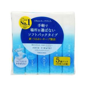40%OFF【5個入×18セット】エリエール うるおいティシュー しっとりタイプ　ソフトパック エリエール +Water ソフトパック コンパクトケース品 ( 5パック×9個入