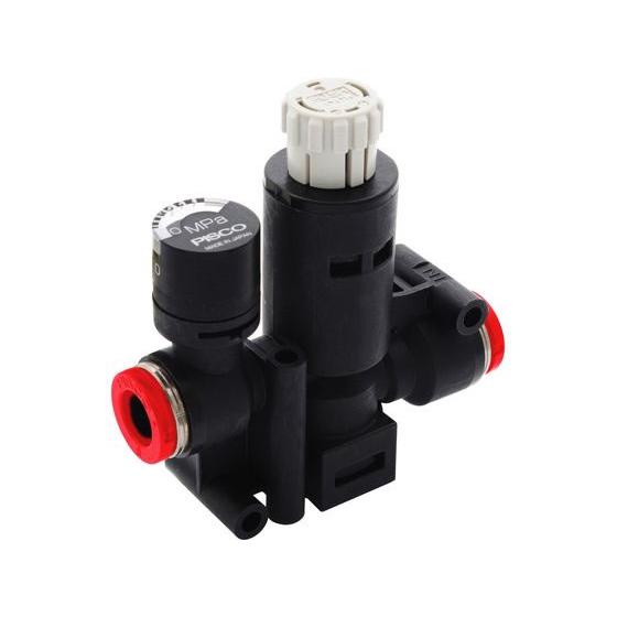 【お取り寄せ】新潟精機 レギュレータゲージ付 RVUMP8-8R 空圧工具 作業用品 工具