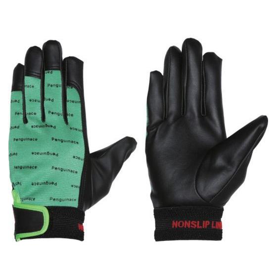 【お取り寄せ】ペンギンエース ノンスリップエレカー黒 M グリーン PA-2122 ポリウレタン手袋...