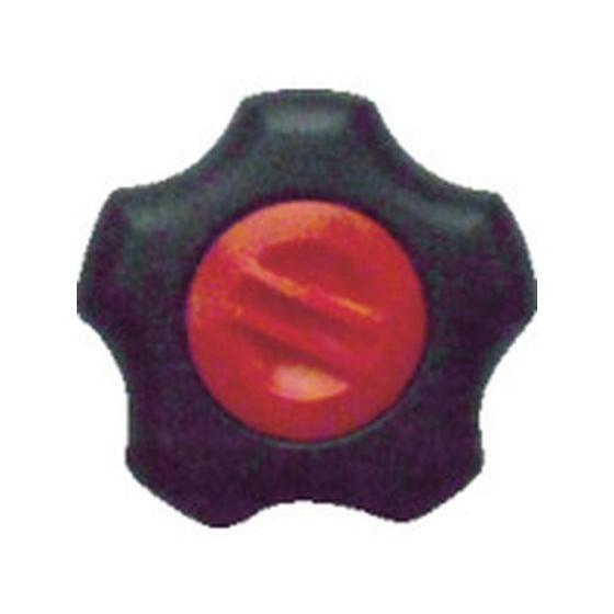 【お取り寄せ】三星 フィットノブ M10 本体／黒 キャップ／赤 (5個入り) FIT-K-M10-...