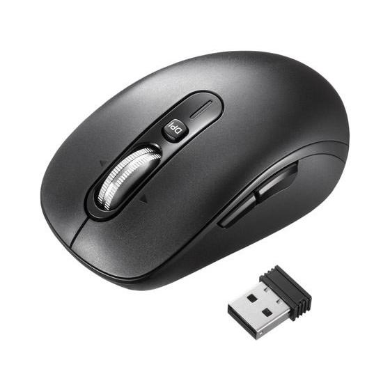 【お取り寄せ】サンワサプライ 静音ワイヤレスマウス 高速スクロール MA-WBS530BK マウス ...