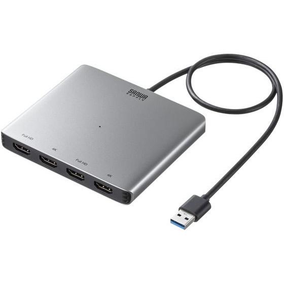 【お取り寄せ】サンワサプライ USB-HDMIディスプレイアダプタ USB-CVU3HD7 ＬＡＮケ...