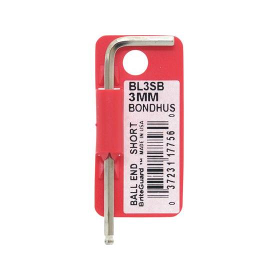 【お取り寄せ】ボンダス ボールポイント・L-レンチ ショート メッキ 3mm BL3SB 六角棒レン...