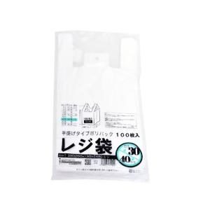 紺屋商事/規格レジ袋(乳白) 30号 100枚/00722130