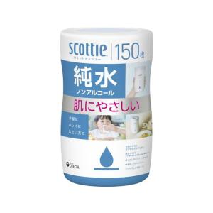クレシア スコッティ ウェットティシュー 純水 ノンアルコール 150枚 76133