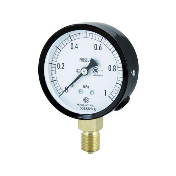 【お取り寄せ】長野 普通形圧力計(A枠立形・φ75・G3／8B・0.0~1.60Mpa) AC20-...