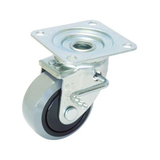 【お取り寄せ】ユーエイ 産業用キャスター右S付自在車 130径ナイロンホイルウレタン車輪 GUJB-...