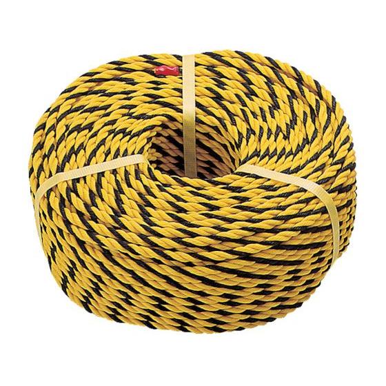 【お取り寄せ】TRUSCO 標識ロープ 3つ打 線径10mm×長さ50m R-1250T トラロープ...