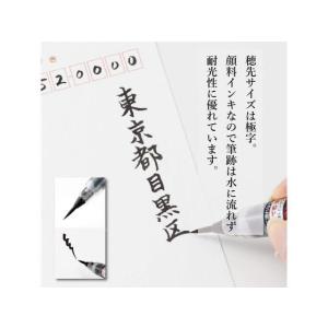 ぺんてる ぺんてる筆 極細 XFP5F 濃墨 ...の詳細画像2
