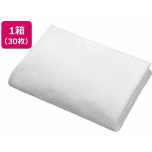 【お取り寄せ】伊藤忠リーテイルリンク 高耐久バスタオル ホワイト 1枚入×30袋 DB-001 バスタオル 業務用タオル