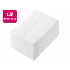 【お取り寄せ】伊藤忠リーテイルリンク 少し厚手のおしぼりタオル ホワイト 10枚入×30袋 AOT-001