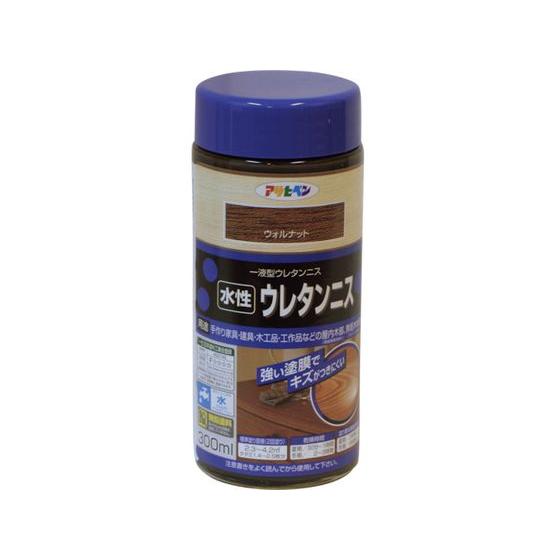 【お取り寄せ】アサヒペン 水性ウレタンニス 300ML ウォルナット 塗料 塗装 養生 内装 土木 ...