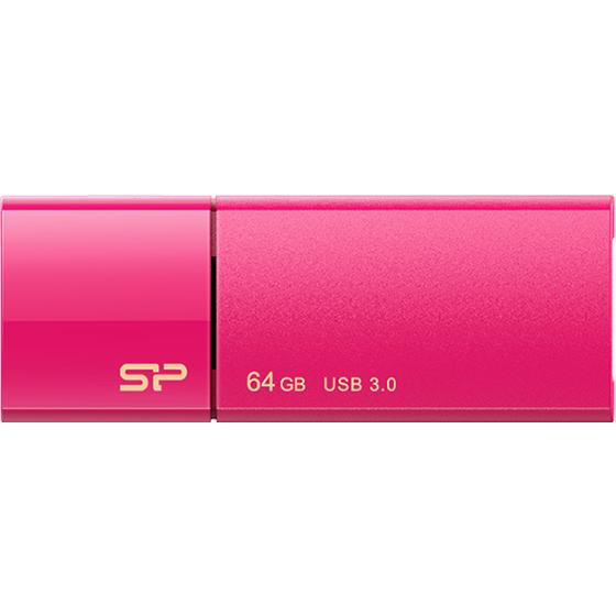 シリコンパワー USB3.0 スライド式USBメモリ 64GB ピンク ＵＳＢメモリ 外付けドライブ...