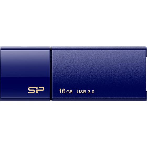 シリコンパワー USB3.0 スライド式USBメモリ 16GB ネイビー ＵＳＢメモリ 外付けドライ...