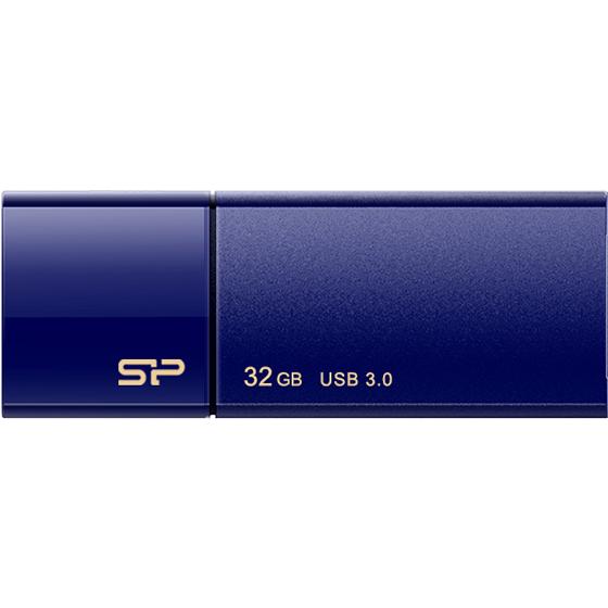 シリコンパワー USB3.0 スライド式USBメモリ 32GB ネイビー ＵＳＢメモリ 外付けドライ...