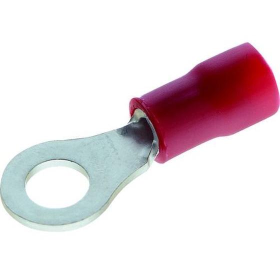 【お取り寄せ】TRUSCO 絶縁被覆付圧着端子 拡管形 丸形 100個入 TRBV1.25-5-R ...