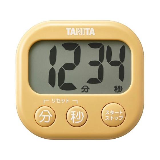 タニタ 抗菌でか見えタイマー イエロー TD429YL キッチンスケール タイマー 調理器 キッチン...
