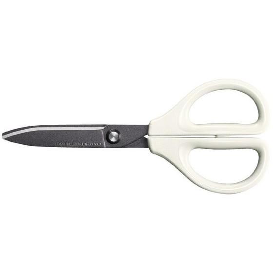 コクヨ ハサミ[サクサ]フッ素・グルーレス刃 ホワイト HSM-PFA100W はさみ 切る 文具 ...