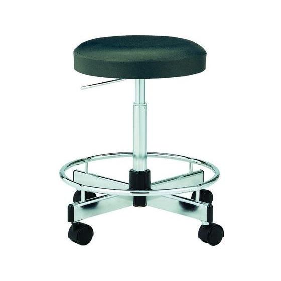 【お取り寄せ】ノーリツ 導電チェア 導電ビニールレザー 黒 TD-E6R-Z-BK キャスタースツー...