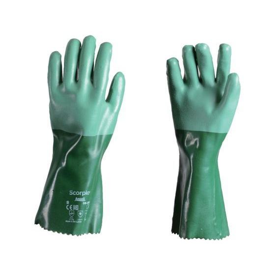 【お取り寄せ】アンセル 耐薬品手袋 アルファテック 08-354 Lサイズ 08-354-9 溶剤 ...