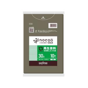 日本サニパック/nocoo再生原料使用ゴミ袋 30L 10枚/402688