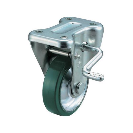 【お取り寄せ】ユーエイ 産業用キャスターS付固定車 130径ウレタン車輪 UWKB-130R キャス...