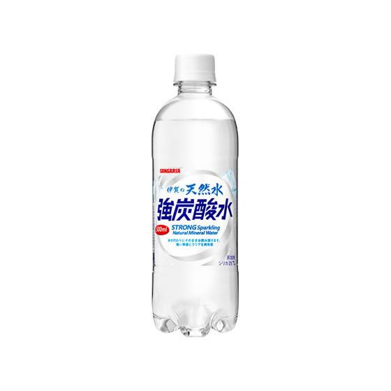 日本サンガリア/伊賀の天然水 強炭酸水 500ml  発泡水 炭酸水 ミネラルウォーター