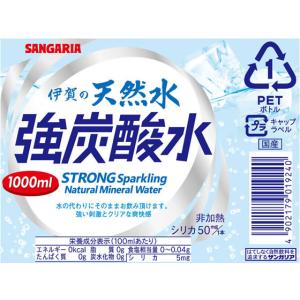 日本サンガリア 伊賀の天然水 強炭酸水 1L ...の詳細画像2