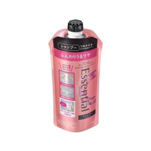 KAO エッセンシャル ふんわりうるツヤ シャンプー 詰替用 340ml  花王 ＫＡＯ シャンプー リンス お風呂 ヘアケア｜jetprice