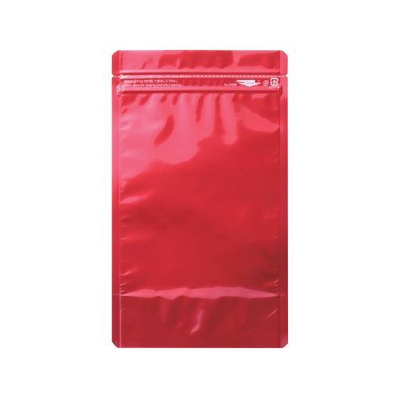 【お取り寄せ】セイニチ 「ラミジップ」 アルミカラースタンド 赤 200×140+41 50枚 チャ...