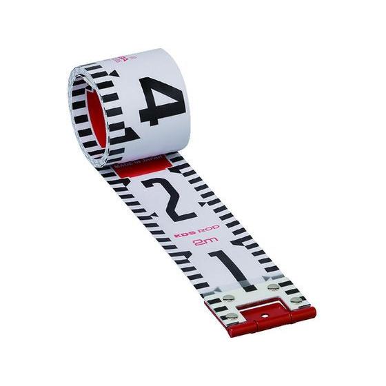【お取り寄せ】KDS ロッド60巾2m R60-2 標尺 測量用品 工事用品 作業用品 工具
